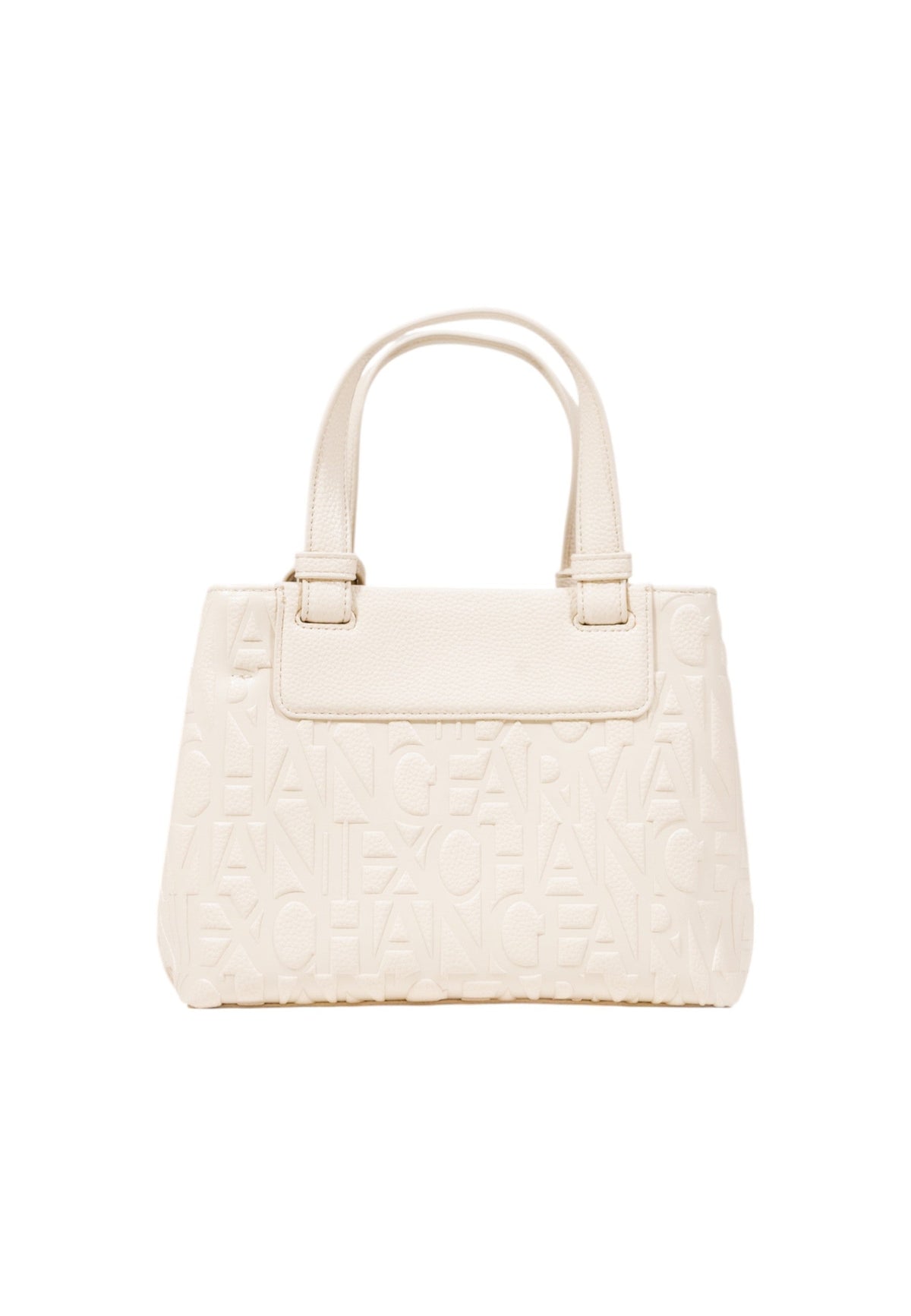 Armani Exchange Logo Embossed Bag in White
