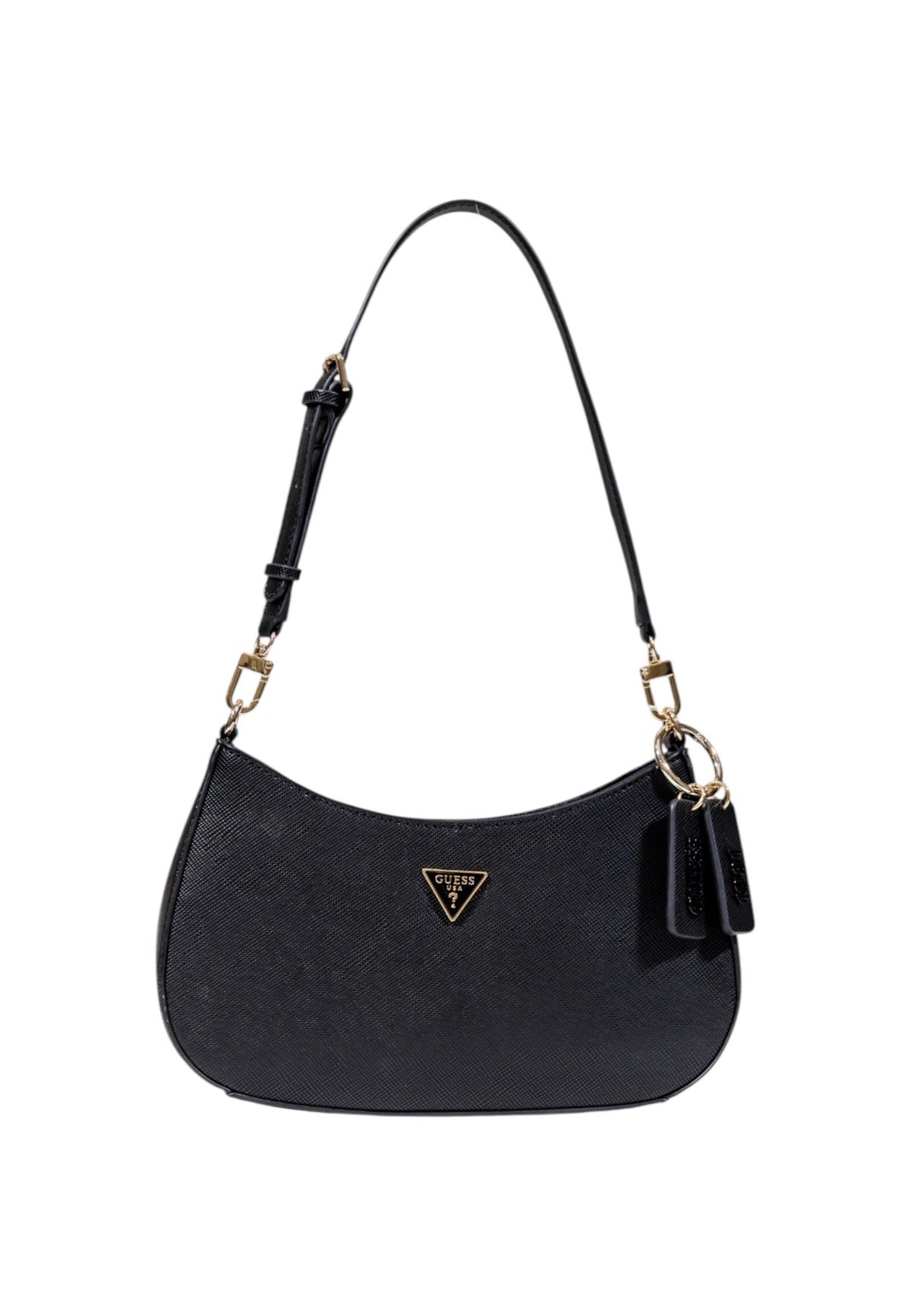 Guess Noelle Saffiano Shoulder Bag Black