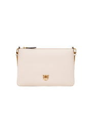 Pinko Flat Classic Clutch in Light Beige