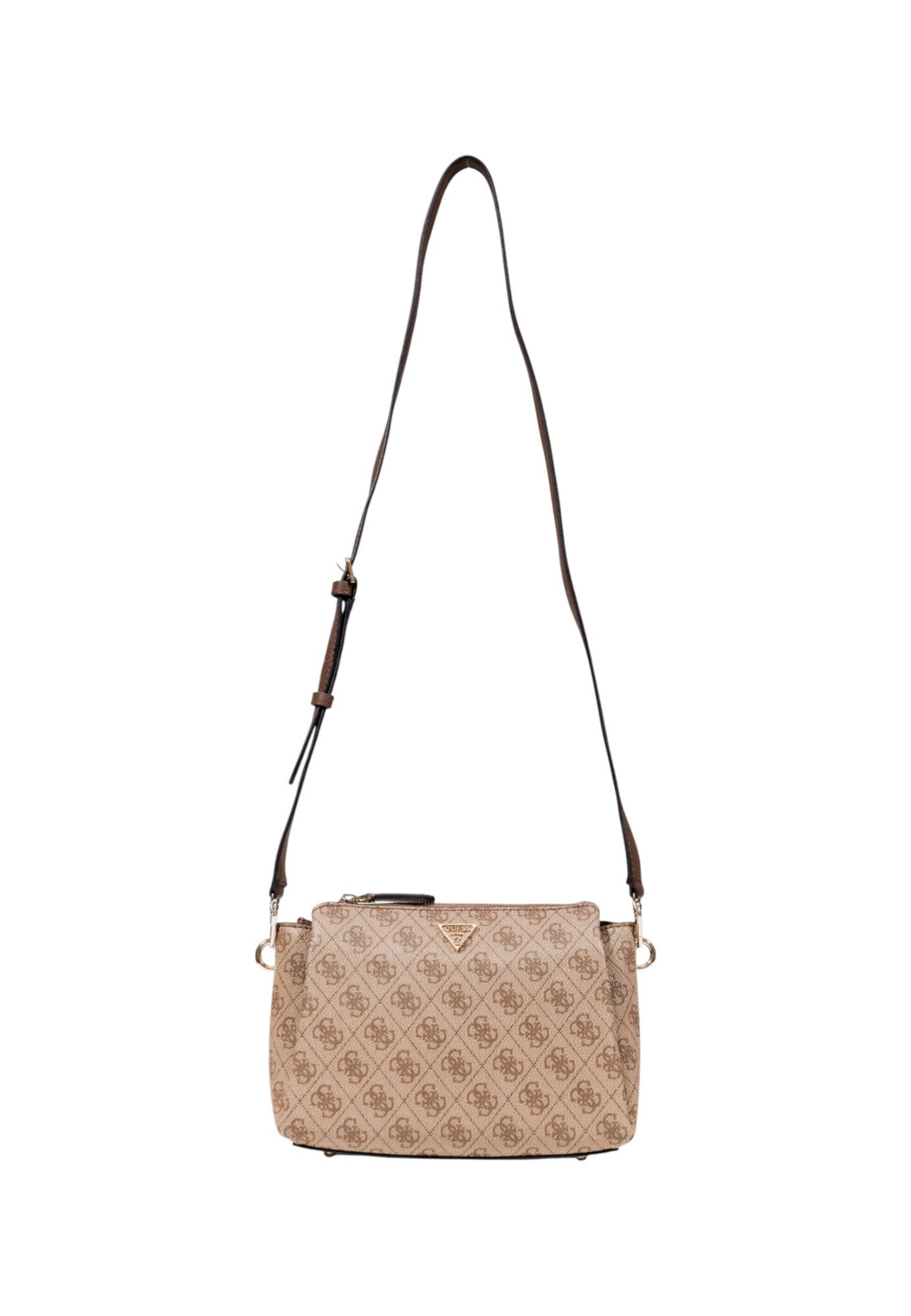 Guess Monogram Crossbody Bag Beige