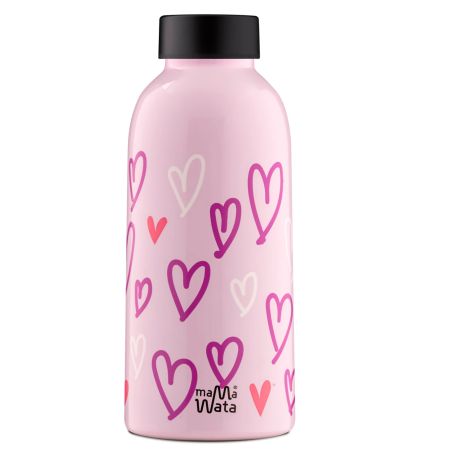 (MAMAWATA) INSULATED BOTTLE 470 HEARTS (308) Lunch Box & Water Bottles (MAMAWATA) INSULATED BOTTLE 470 HEARTS (308) (MAMAWATA) INSULATED BOTTLE 470 HEARTS (308) MAMAWATA