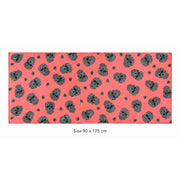 Coral Noir Mousseline Beach Pareo – 90 × 175 cm Petit Détail Lebanon