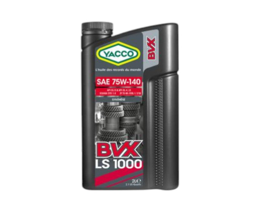 Yacco BVX LS 1000 75W140 Synthetic Gear Oil - 2 L