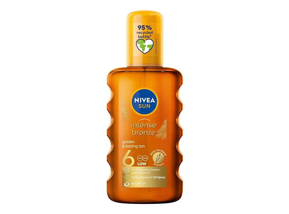 Nivea Sun Intense Bronze Deep Tanning Oil Spray Spf6 200 mL