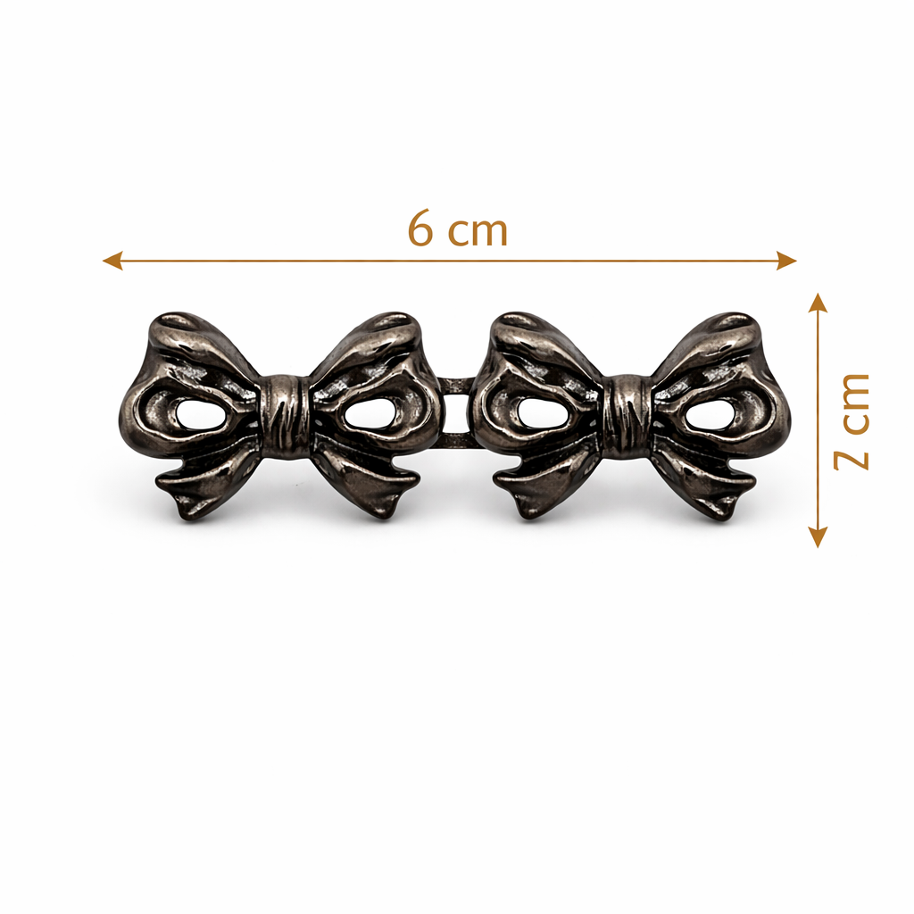 Bow Waist Buckle Dark Silver Petit Détail Lebanon