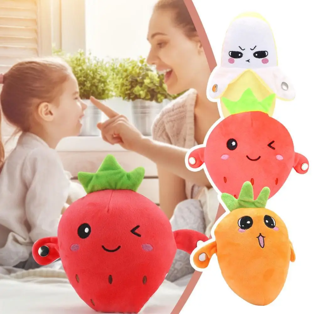 Fruit Piano Plush Toy with Interactive Buttons