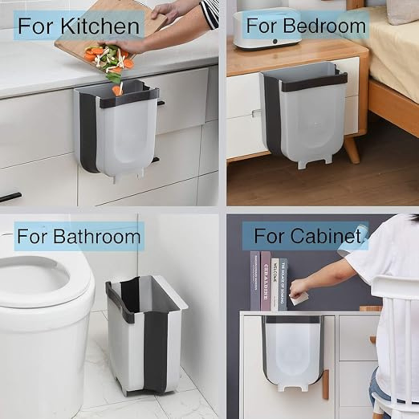 10L Foldable Kitchen Waste Bin