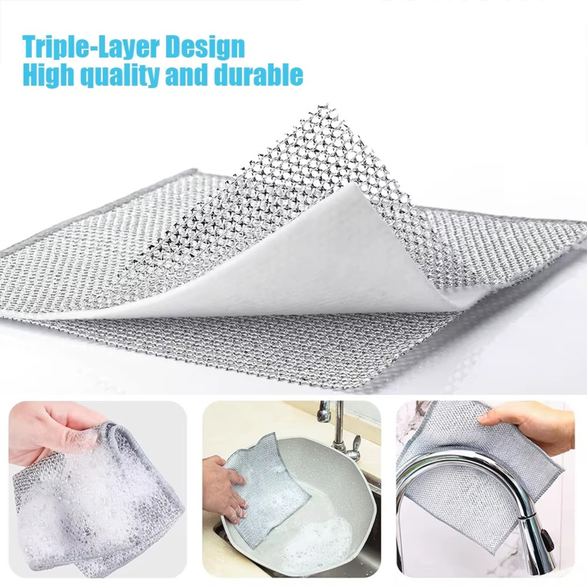 Heavy-Duty Dish Scrubber Set