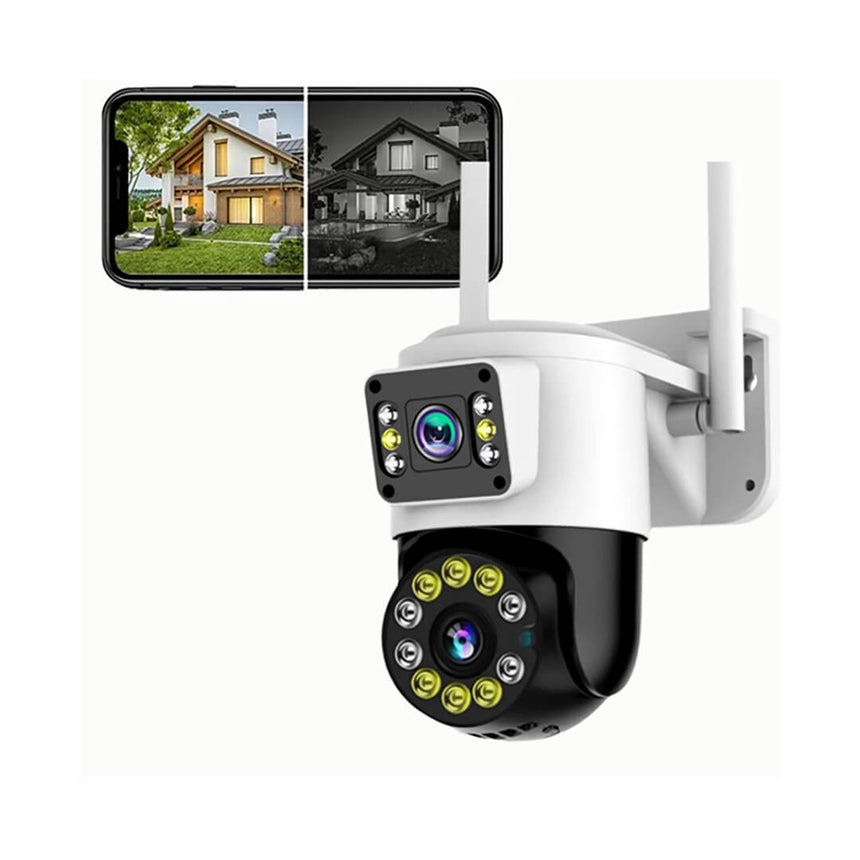 4MP Smart Dual Lens Wireless Exterior Home Security Surveillance Camera