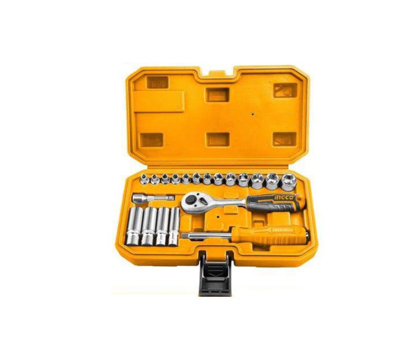 Ingco 1/4 Socket Set 20 Pcs with Box
