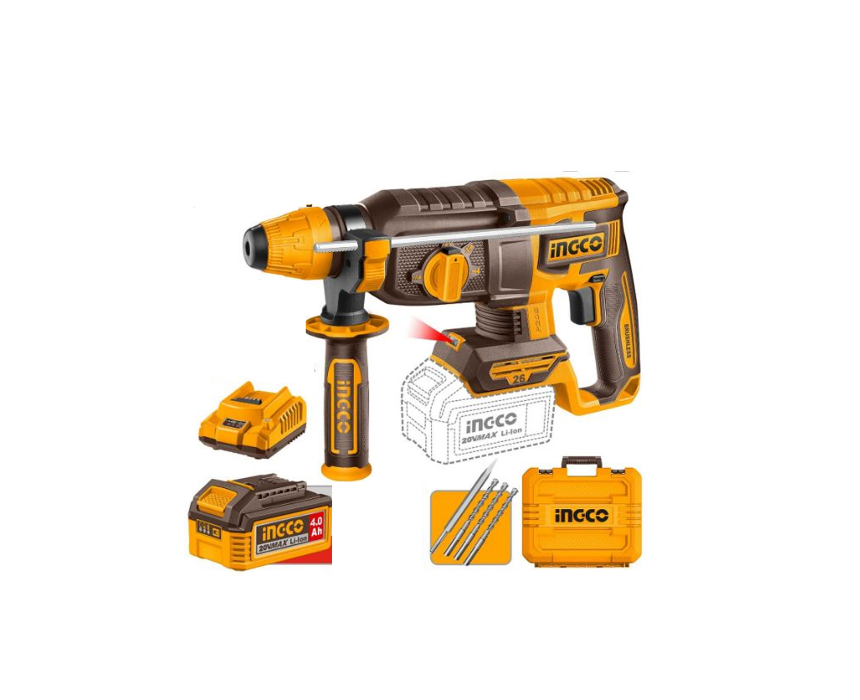 INGCO 20V 26mm Rotary Hammer SDS