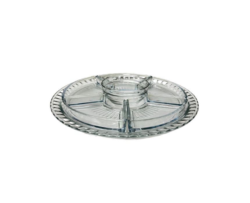 Glass Compartment Tray