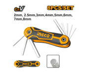 Ingco Folding Hex Key Set