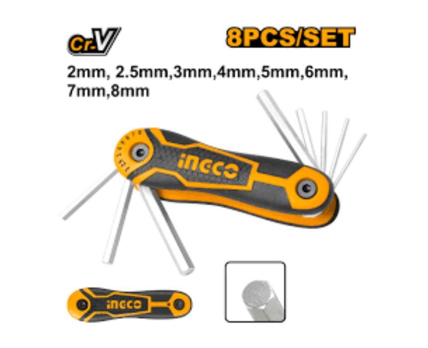 Ingco Folding Hex Key Set