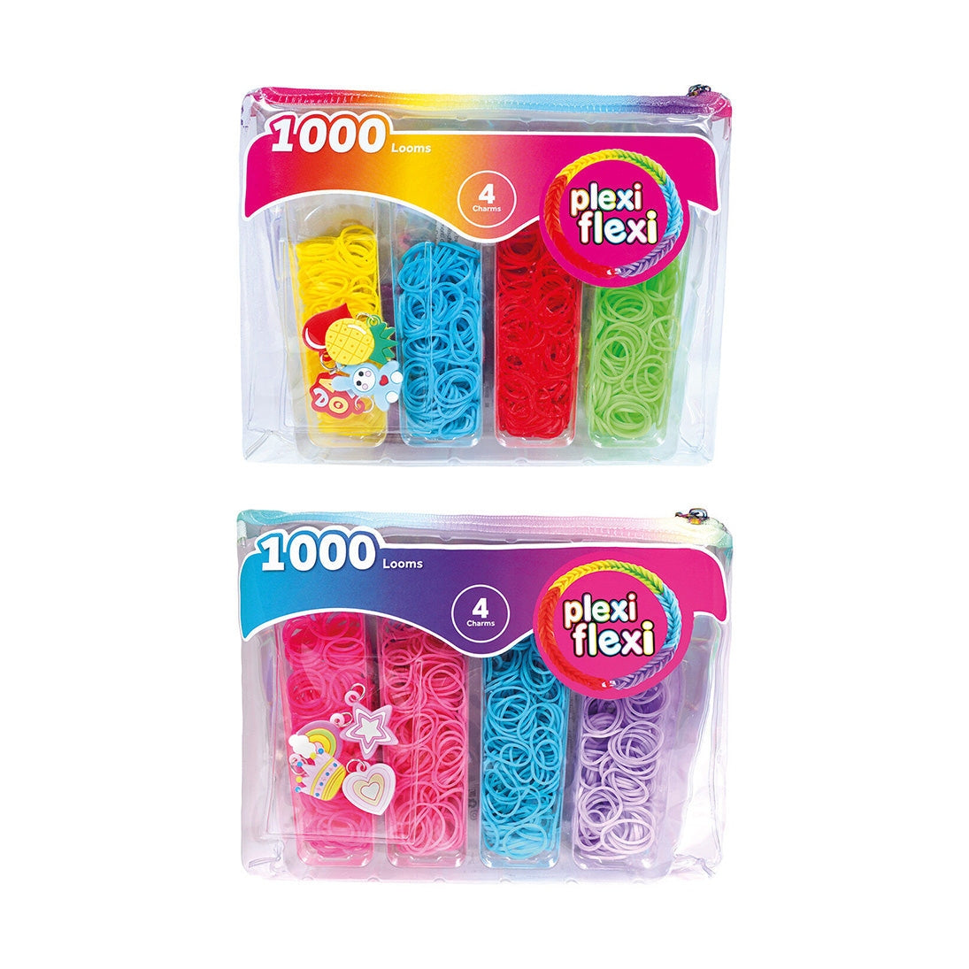 Plexi-Flexi Bag With 1000 Looms & 4 Charms by AS Art