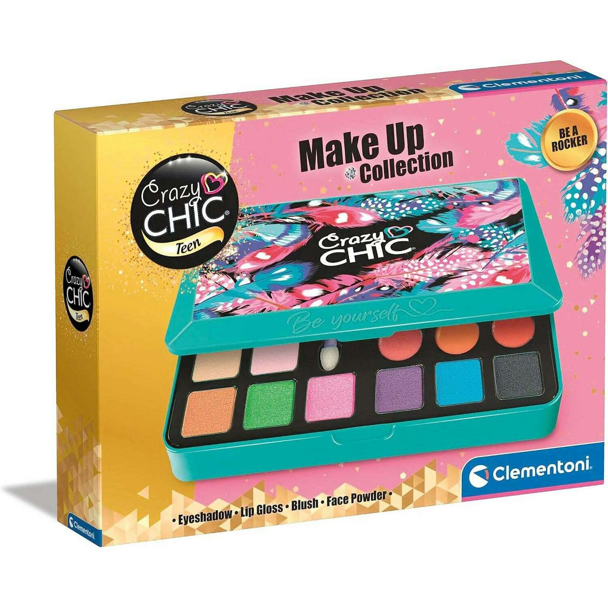 Crazy Chic Be Yourself Collection: Be a Rocker Make Up Palette kids cosmetics Crazy Chic Be Yourself Collection: Be a Rocker Make Up Palette Crazy Chic Be Yourself Collection: Be a Rocker Make Up Palette CLEMENTONI