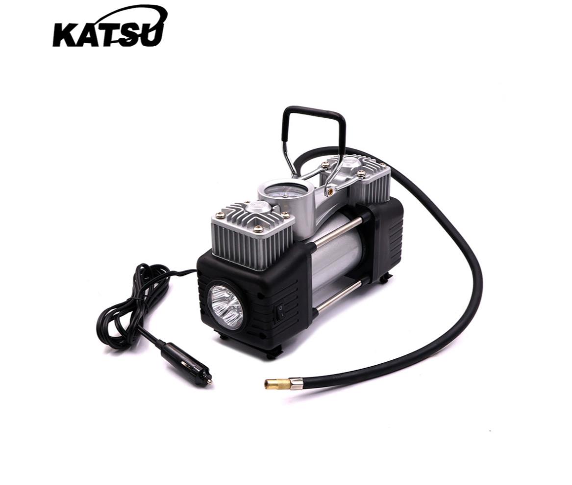 Air Compressor Pump - Portable Tire Inflator - 80 L Per Minute - Katsu