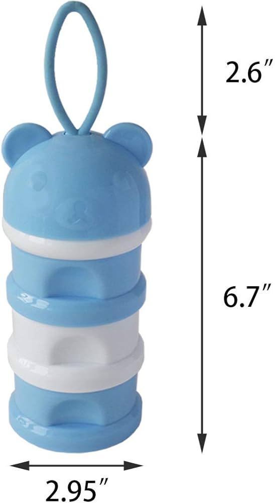 Woden Baby Milk Powder Container Storage Bottle