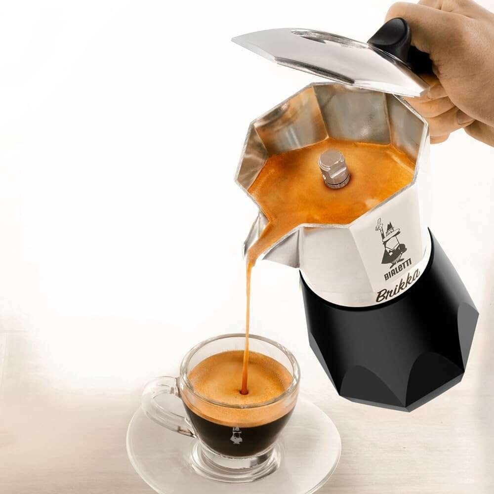 Brikka,  Black Aluminum Coffee Maker Coffee Makers Brikka,  Black Aluminum Coffee Maker Brikka,  Black Aluminum Coffee Maker Bialetti