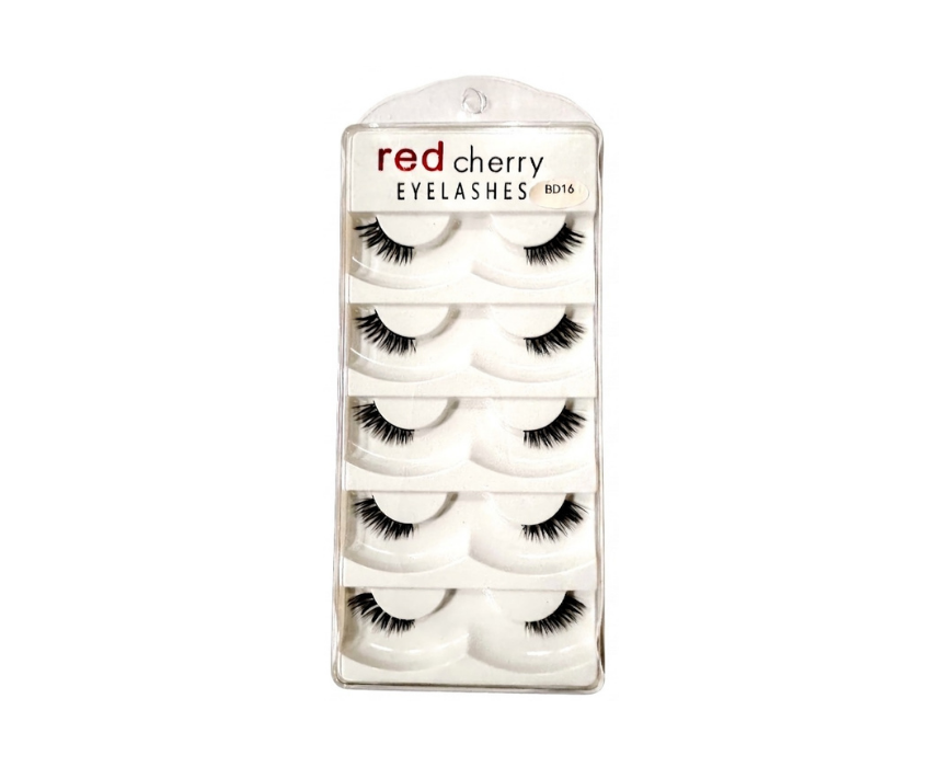 Red Cherry Reusable False Lashes Length And Volume