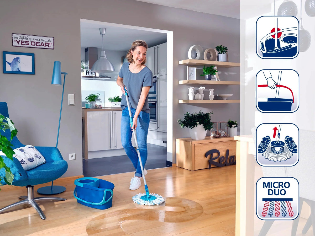 CLEAN TWIST Ergo Disc Mop Set Home cleaning CLEAN TWIST Ergo Disc Mop Set CLEAN TWIST Ergo Disc Mop Set LEIFHEIT