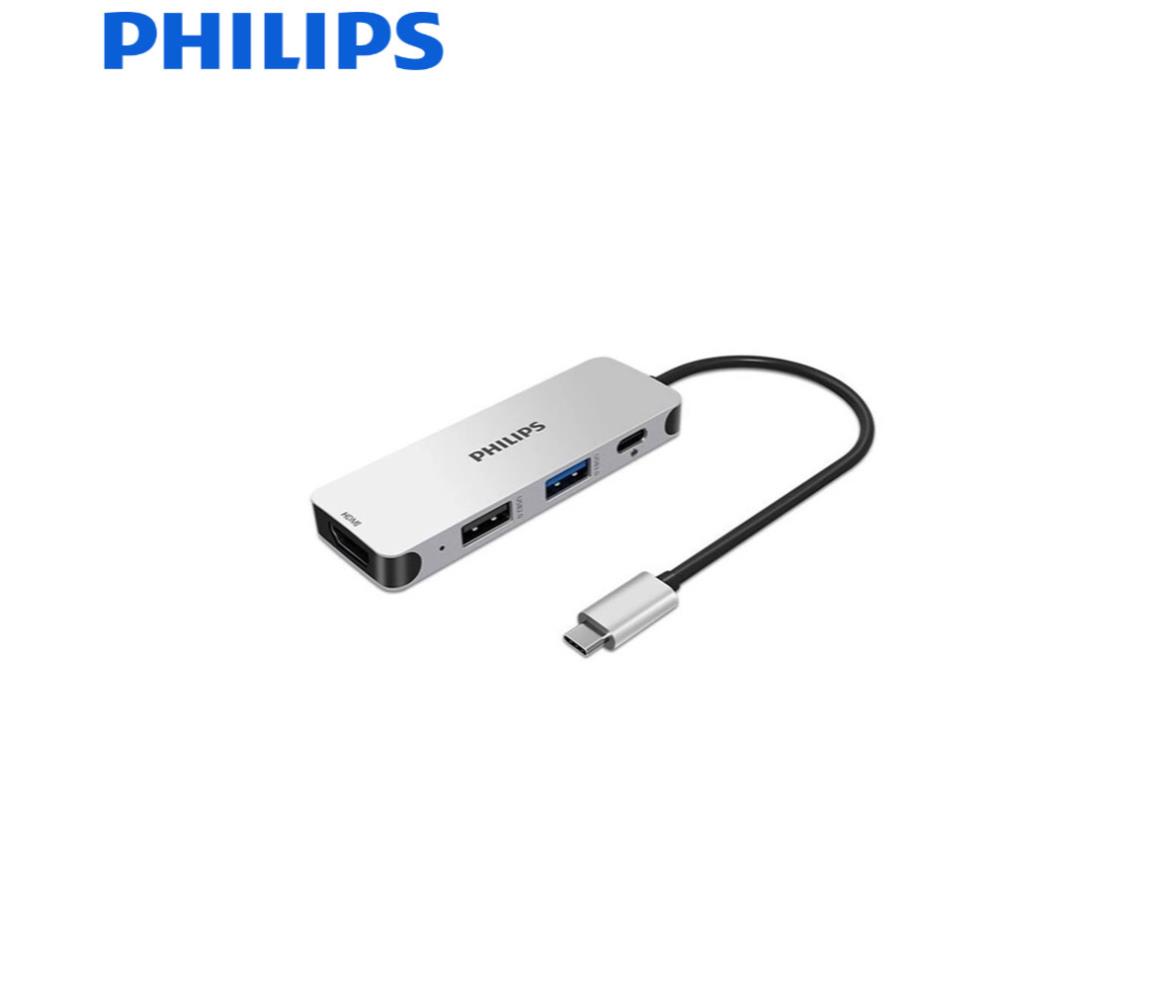 Philips USB-C to HDMI & 3x USB 3.0 & USB-C Adapter 0.15m