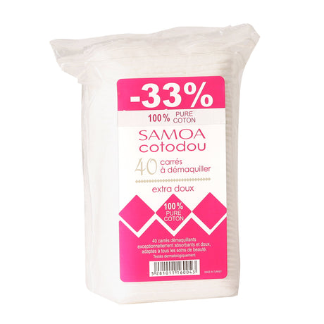 Samoa Cotodou 40 Carrés Cotton Pads
