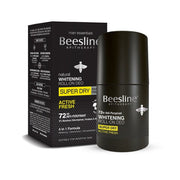 BEESLINE Whitening Roll-On Deo Super Dry, Silver Power - Active Fresh