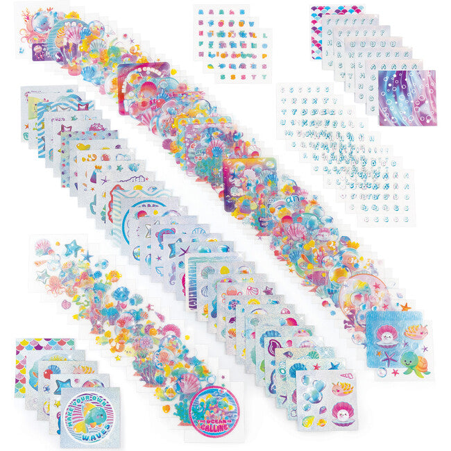 Aquatic - Fantasy Sticker Set activity books Aquatic - Fantasy Sticker Set Aquatic - Fantasy Sticker Set Make It Real