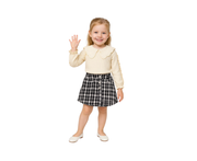 Girls Child Checkered Shorts