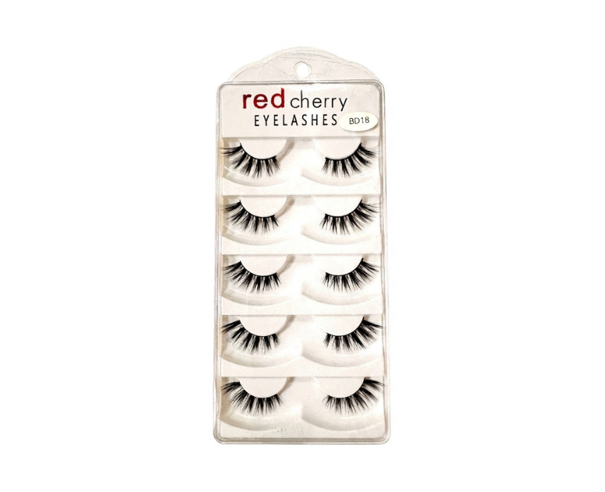 Red Cherry Reusable False Lashes Length And Volume