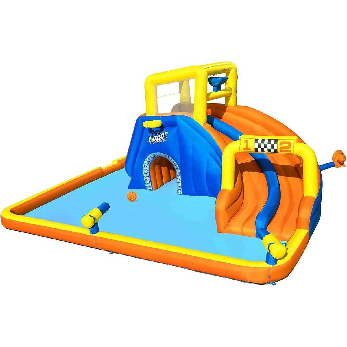 Super Speedway Mega Water Park 551x502x265cm Kids Inflatables Super Speedway Mega Water Park 551x502x265cm Super Speedway Mega Water Park 551x502x265cm Bestway