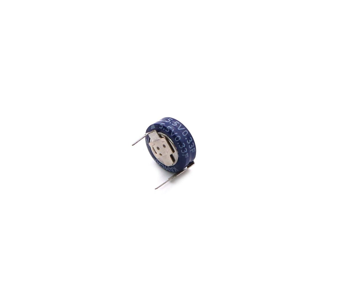 Super Capacitor Battery 5.5V 0.33F Horizontal
