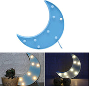 Moon Plastic Bulb Light (Blue)