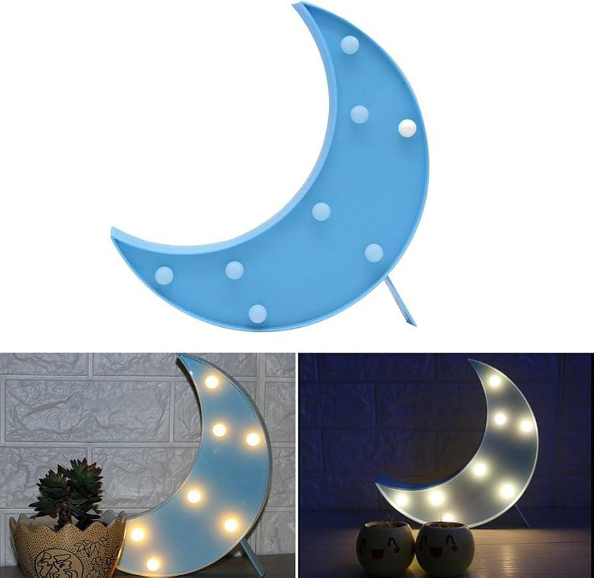 Moon Plastic Bulb Light (Blue)