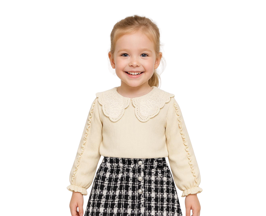 Girls Child Lace Collar