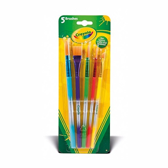 Crayola Assorted Paintbrushes, Set of 5 by Crayola