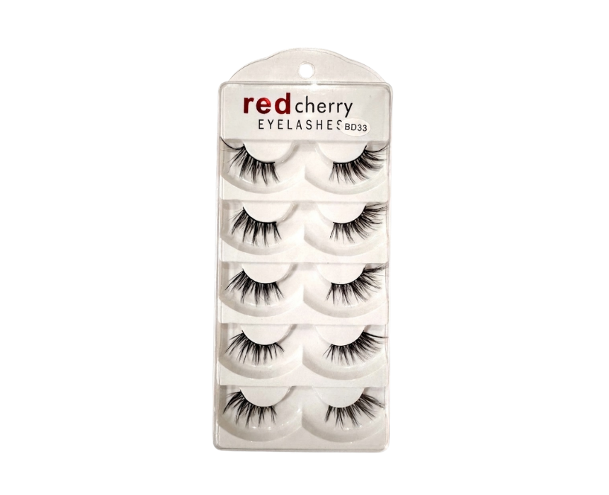 Red Cherry Reusable False Lashes Length And Volume