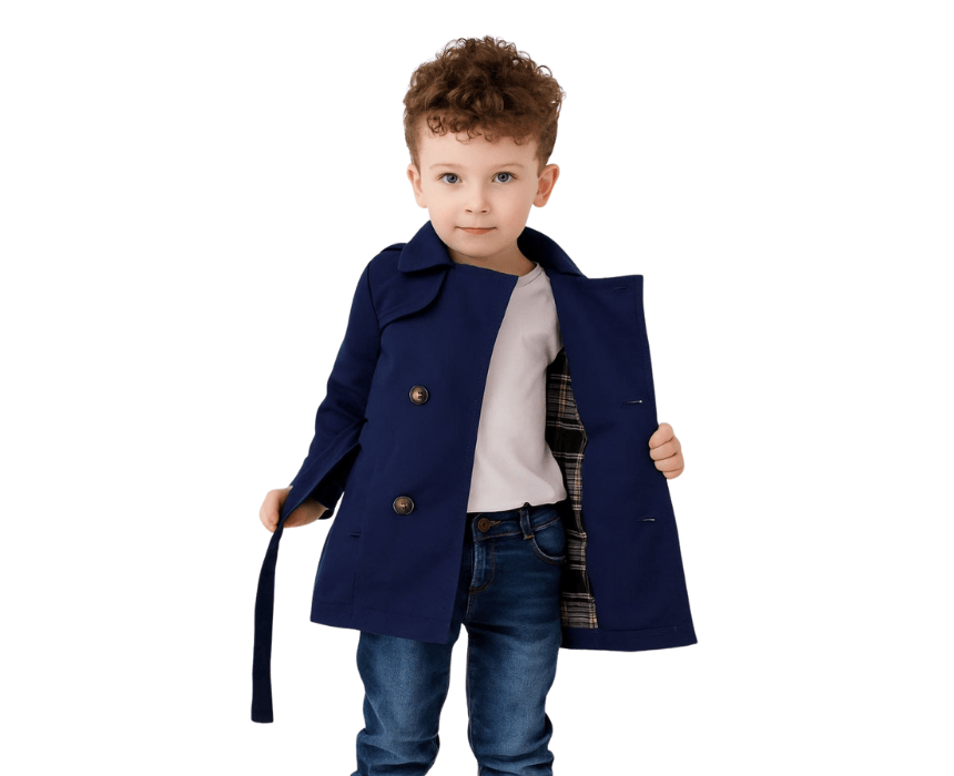 Navy Blue Trenchcoat