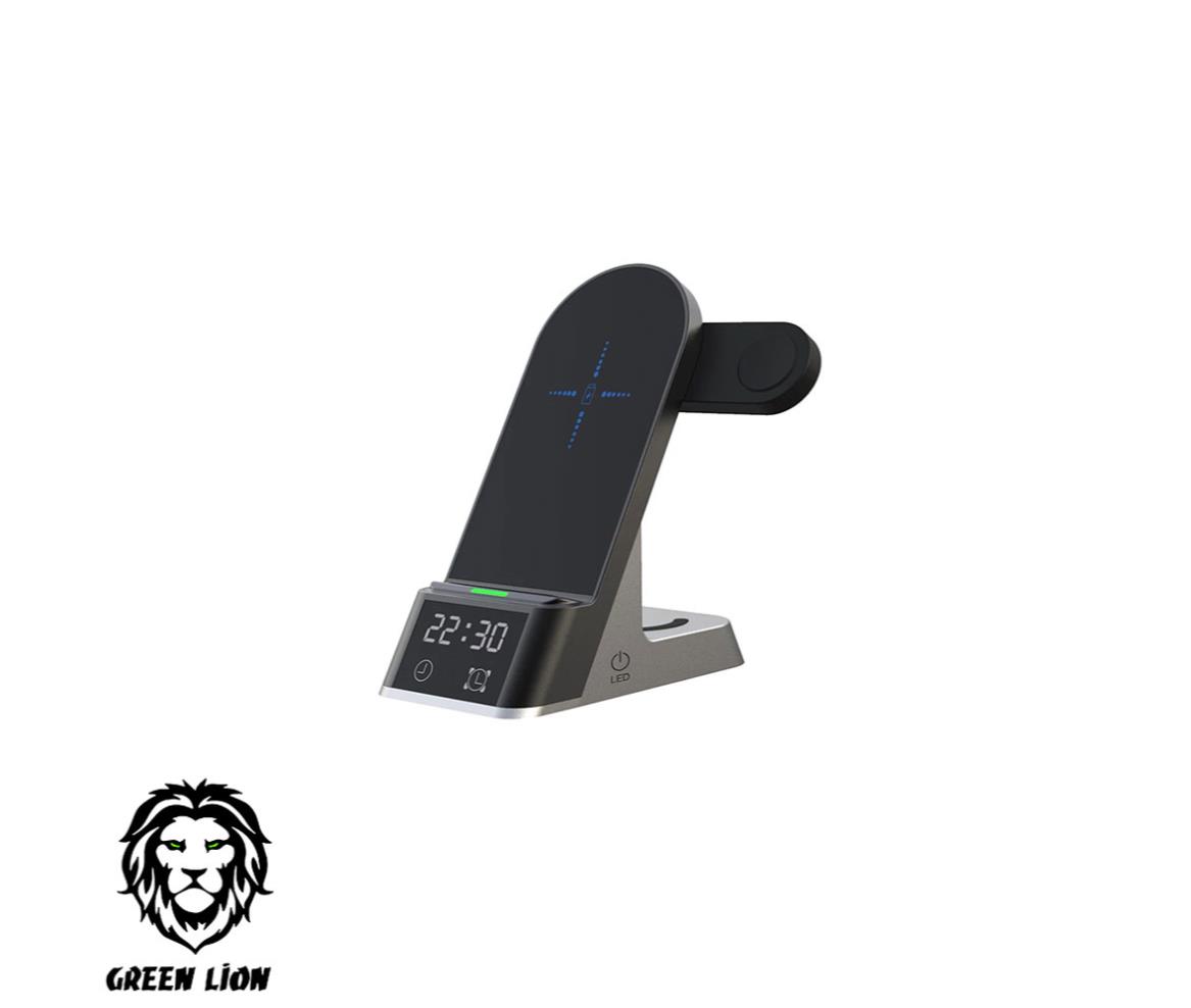 Charging Station Wireless 6In1 Green Lion