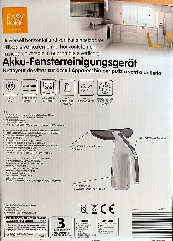 Cordless Window Cleaner Spray