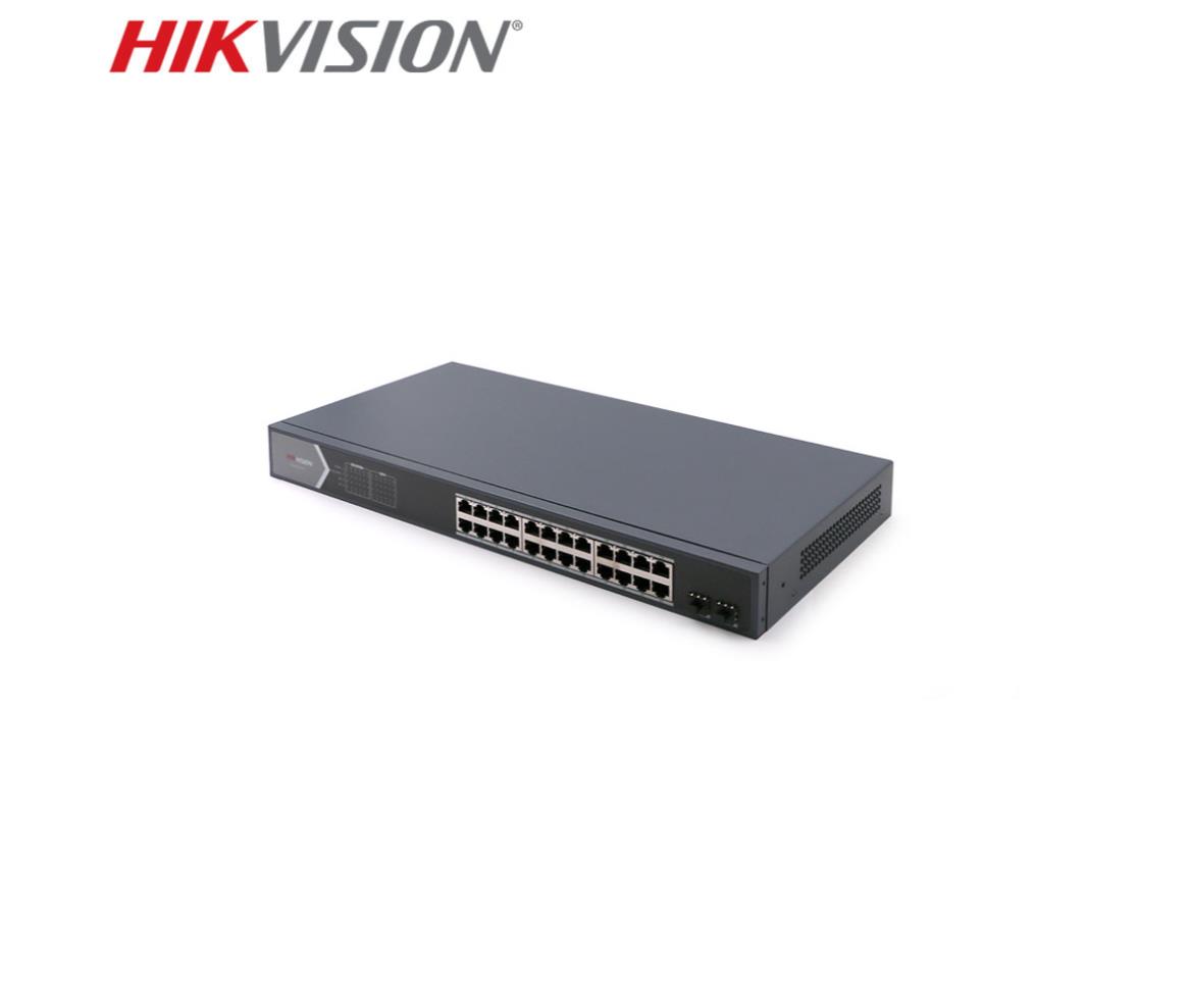 Network Switch 24-Port Smart POE 2x Uplink HikVision