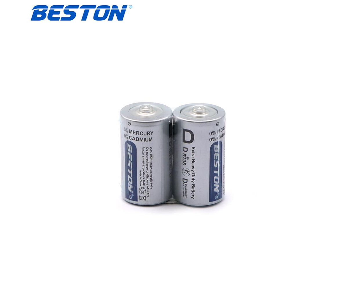 Heavy Duty Battery D 1.5V 2 Pcs Beston