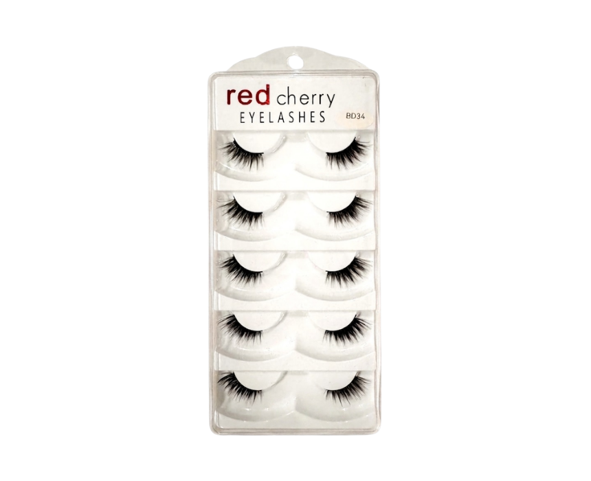 Red Cherry Reusable False Lashes Length And Volume