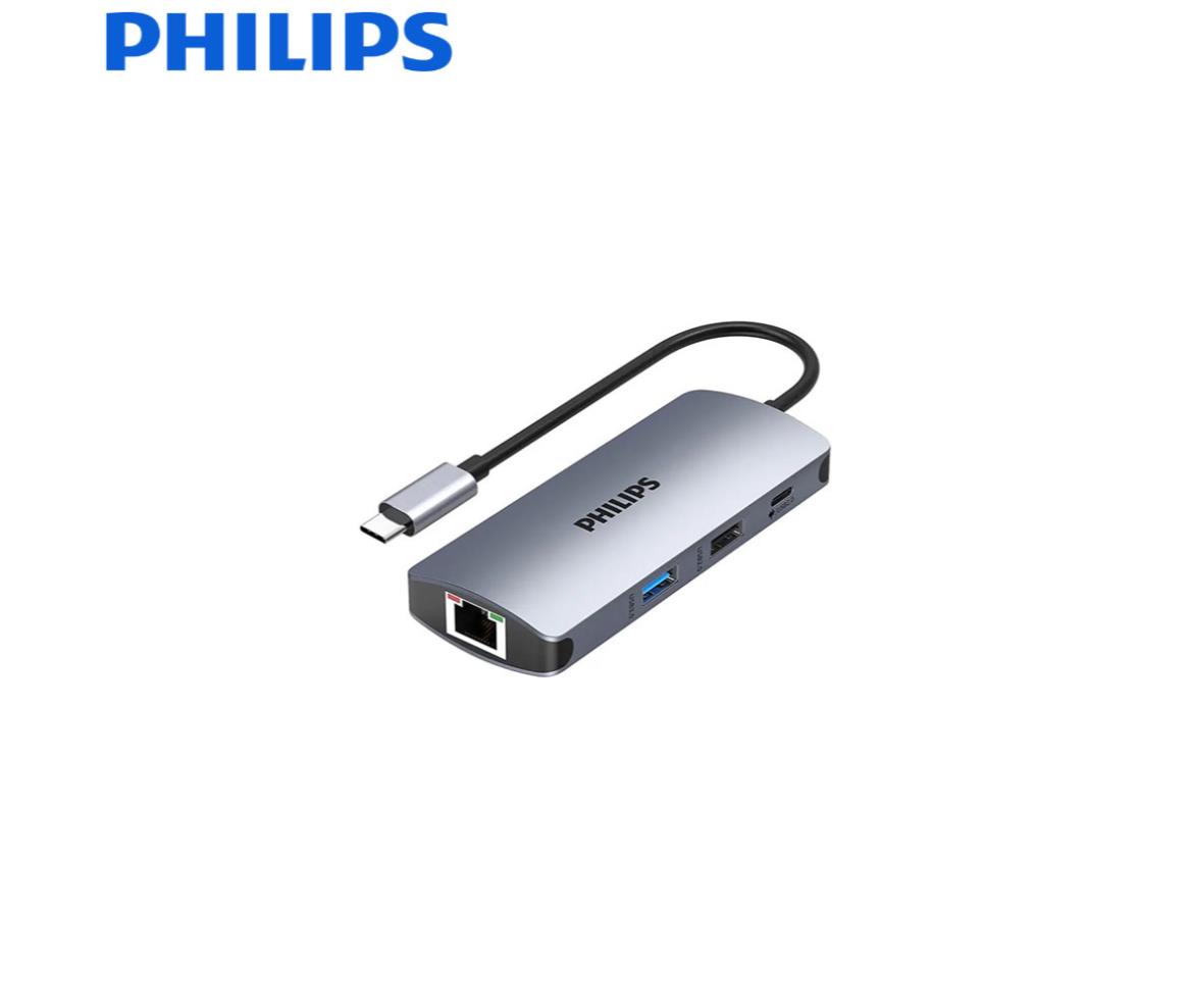 Philips USB-C to HDMI & 3x USB 3.0 & USB-C & TF & SD Reader Adapter 0.15m