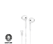 Earphone - Wired USB-C - Control & Mic Buttons - Green Lion