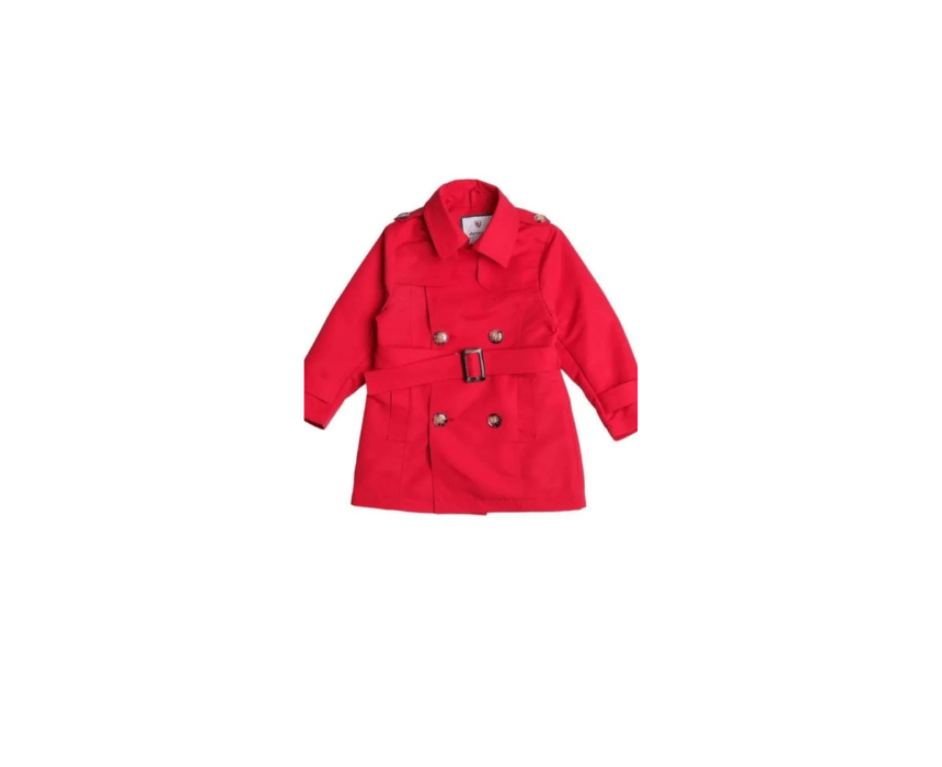 Girl Trenchcoat in Red