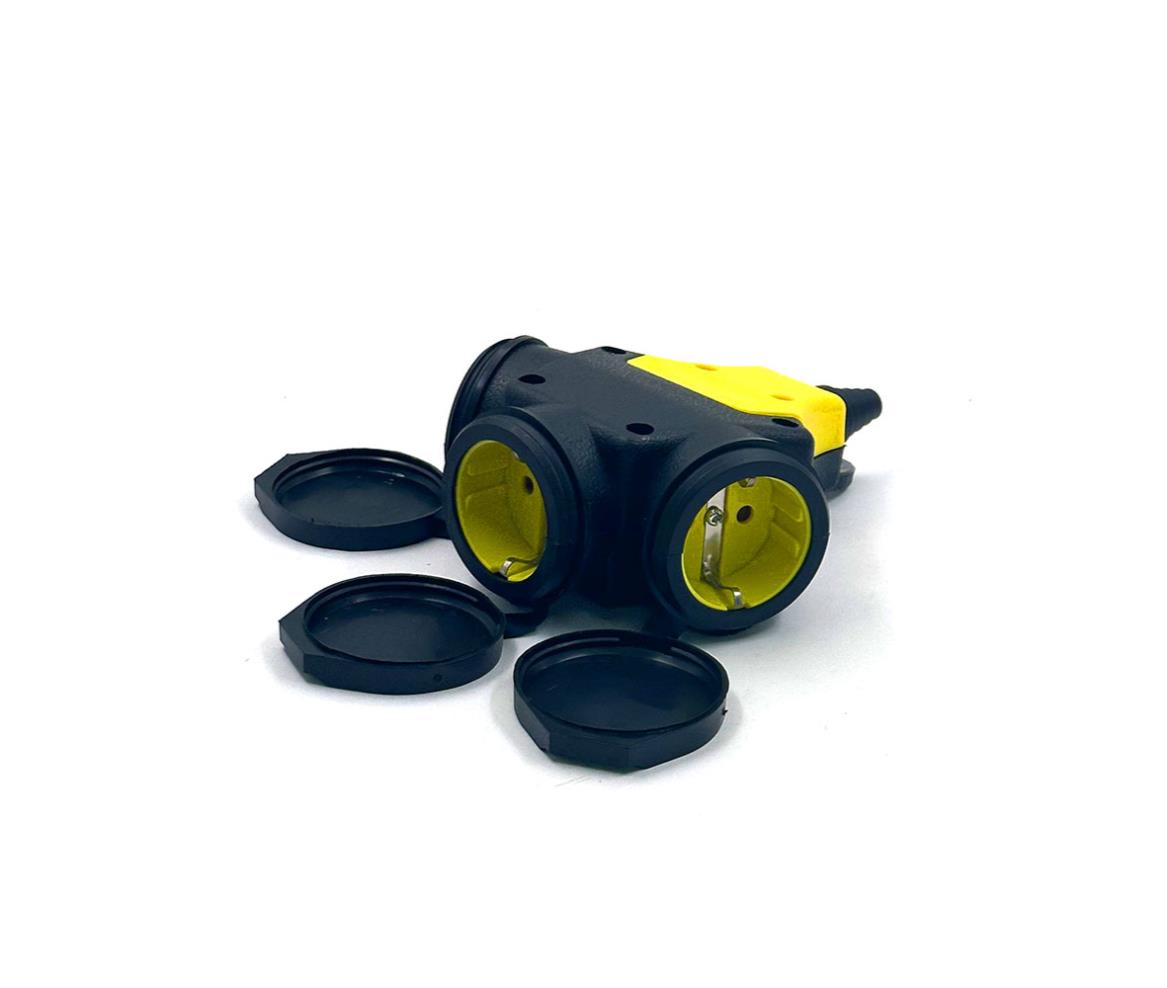 Extension Cord - 4 Outlet EU - 2x0.75mm - 2M