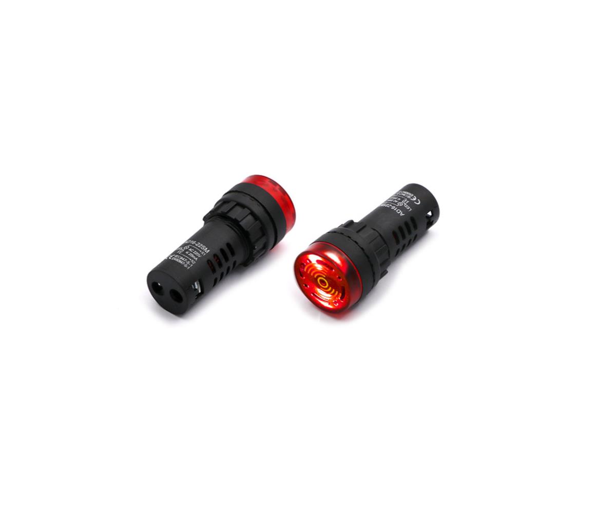 LED Indicator - 220V - 22mm - Red - Buzzer & Timer