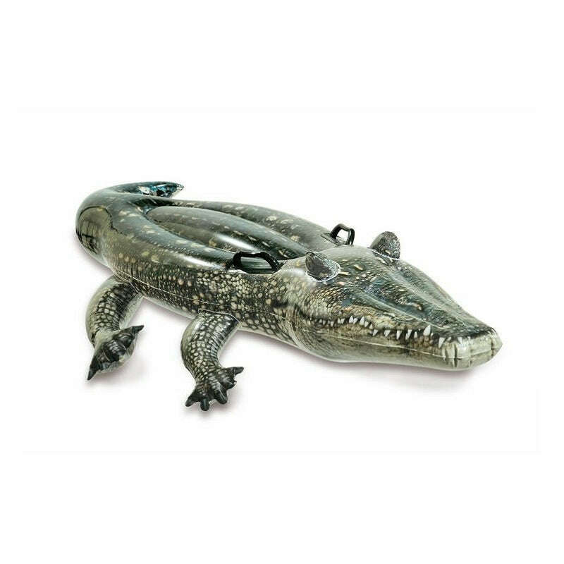 Realistic Gator Ride-On Inflatable Kids Inflatables Realistic Gator Ride-On Inflatable Realistic Gator Ride-On Inflatable Intex